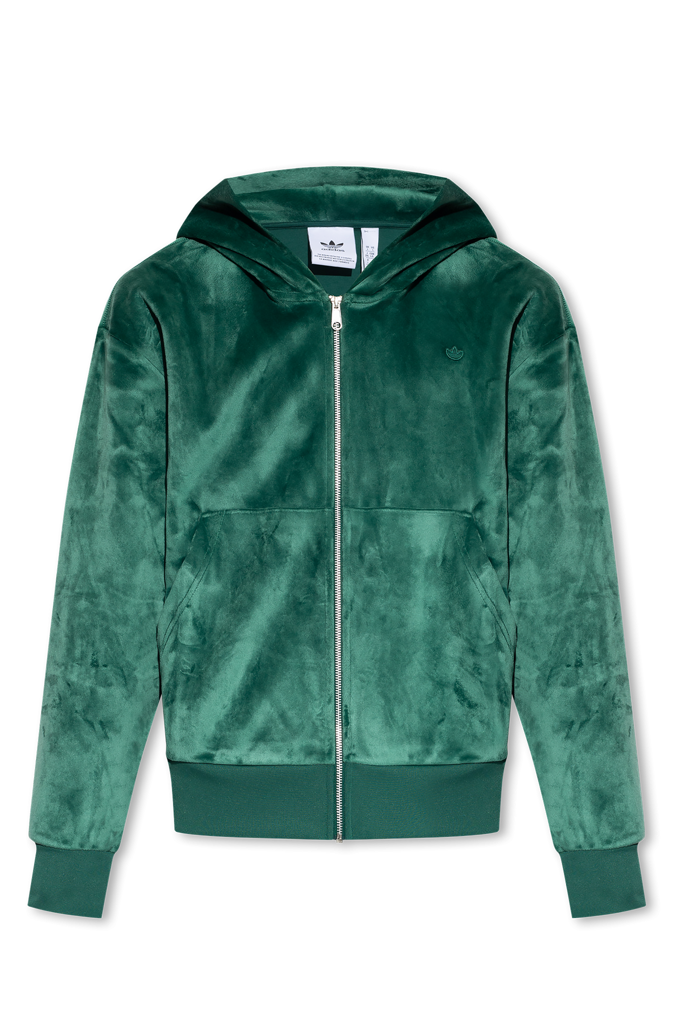 Adidas velour hoodie shop mens